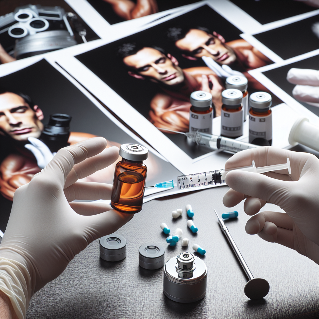 Oximetolona inyectable en preparación para sesiones fotográficas