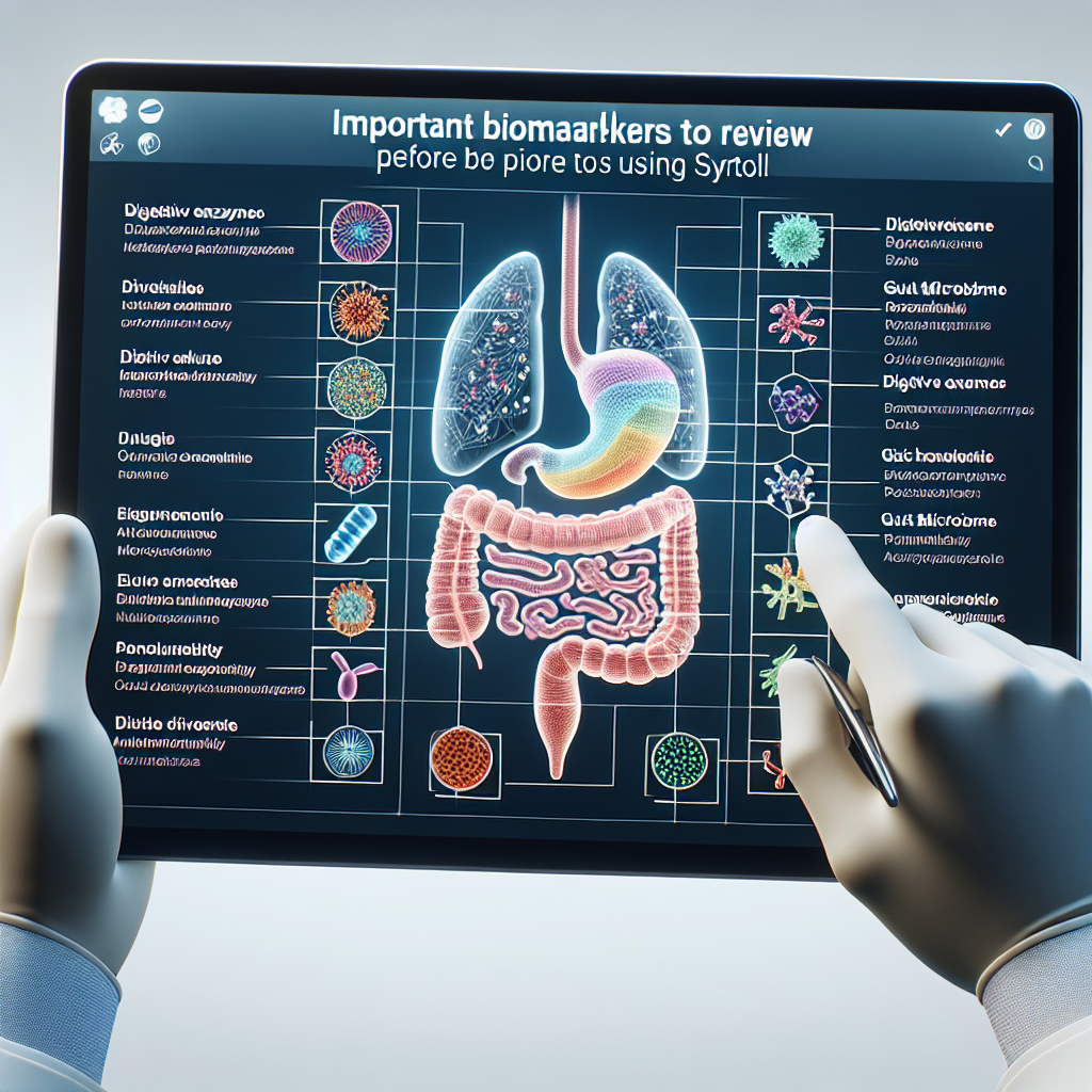 Qué biomarcadores revisar antes de usar Syntol