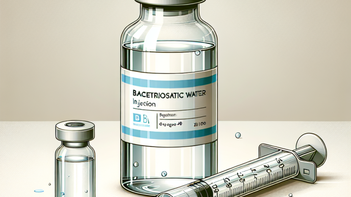 Agua bacteriostática para inyección en usuarios mayores de 40 años