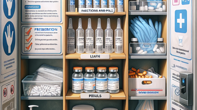 Cómo almacenar correctamente Inyecciones y pastillas para adelgazar