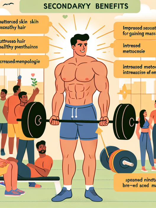 Qué beneficios secundarios se reportan con Preparativos para ganar masa muscular