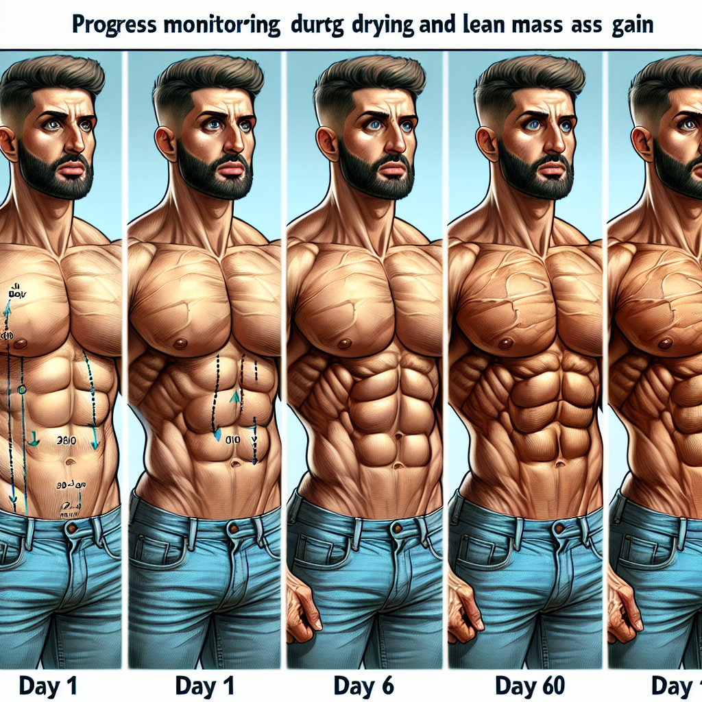 Cómo monitorear el progreso con fotos durante Cursos de esteroides para secado y modelado corporal (aumento de masa magra)