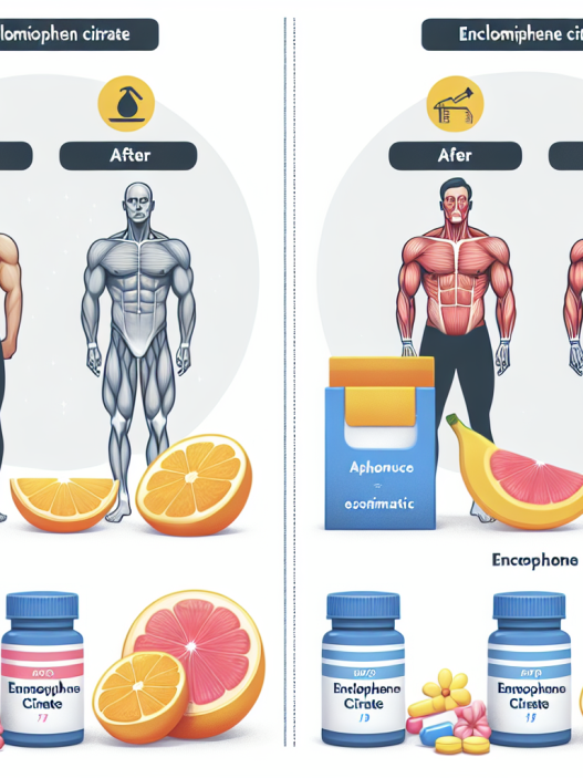 Diferencias entre resultados físicos y estéticos con Enclomiphene citrate