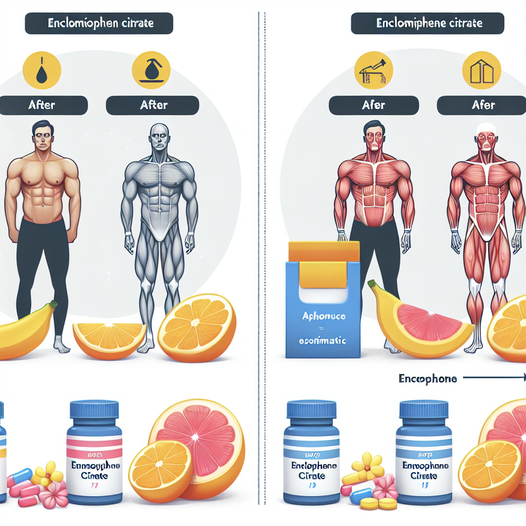 Diferencias entre resultados físicos y estéticos con Enclomiphene citrate