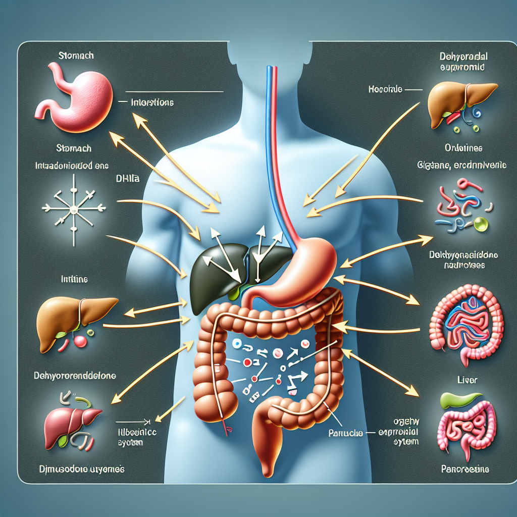 Cómo afecta Dehydroepiandrosteron al sistema digestivo