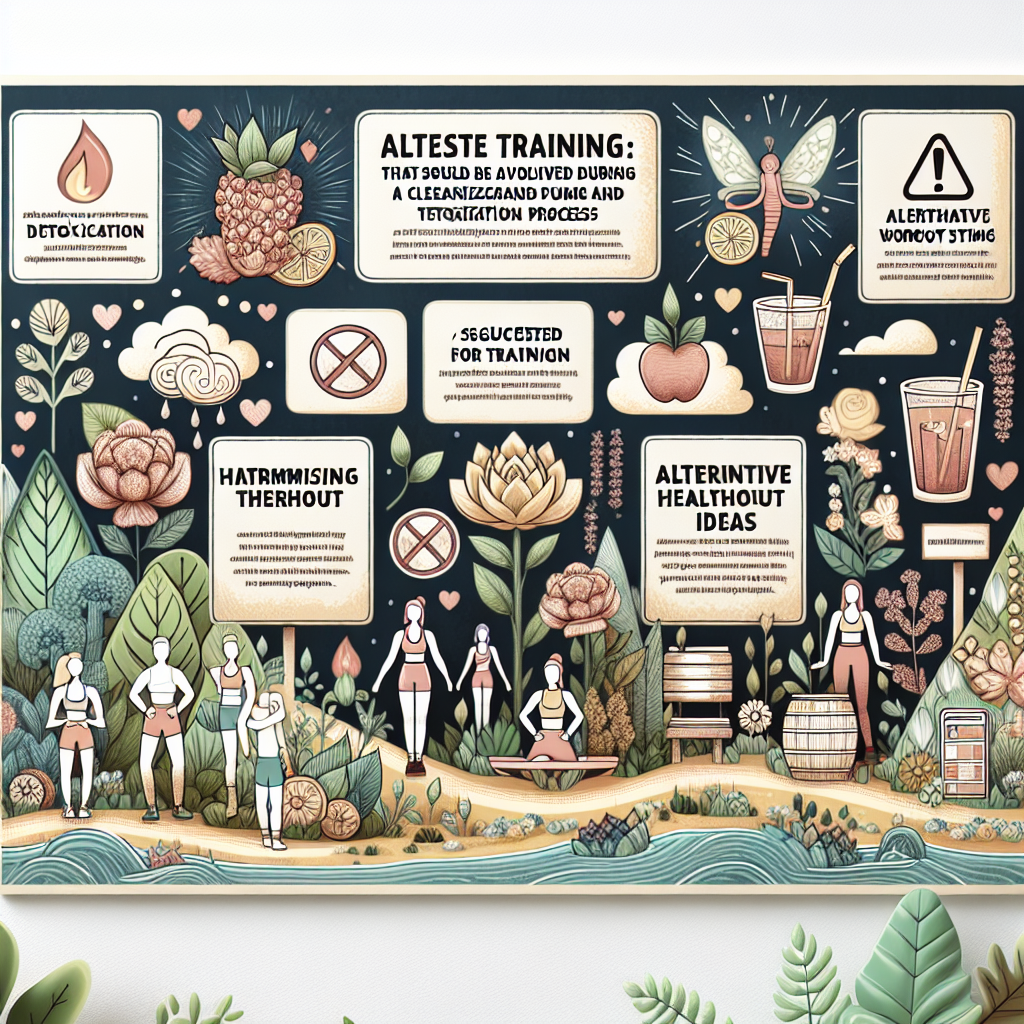 Qué formas de entrenamiento evitar con Limpieza y desintoxicación